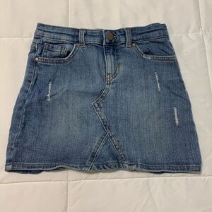 Wonder Nation Girls Blue Jean Skirt, Size 6/6X